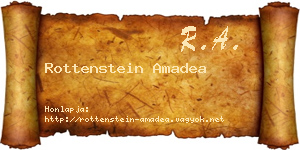 Rottenstein Amadea névjegykártya