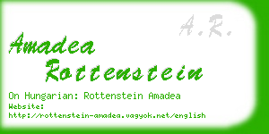 amadea rottenstein business card